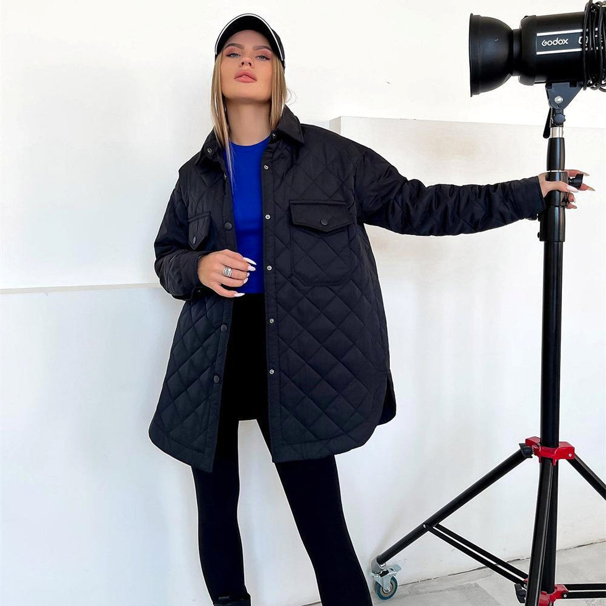A.1 Women Rhombus Cotton-padded Jacket - enhanced image 9