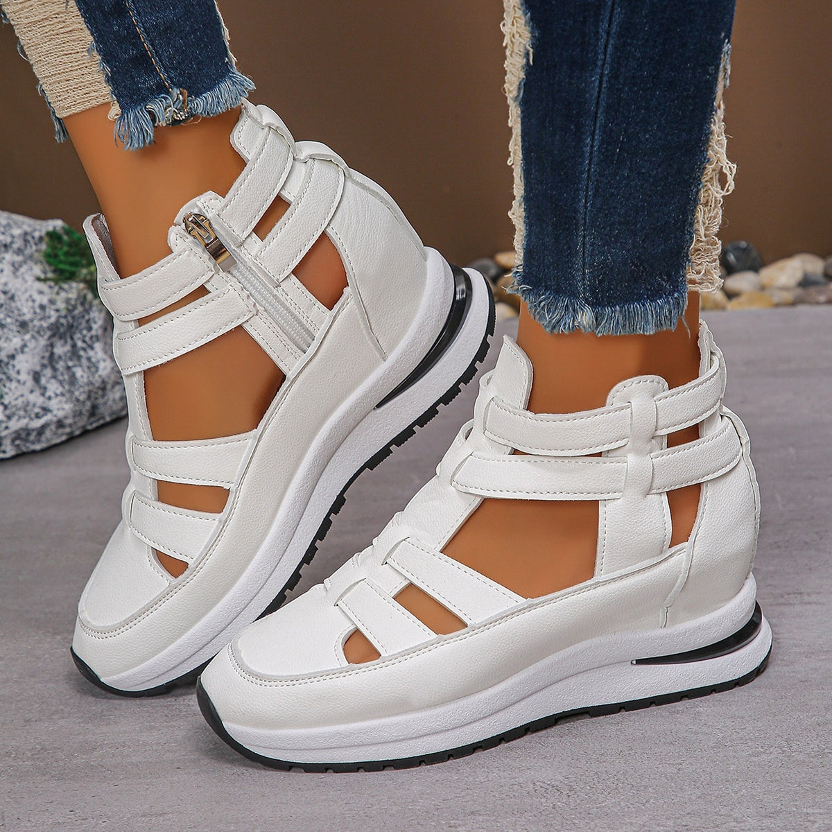 ALLFASHION™ – AirWave Velcro Platform Sandals - enhanced image 9