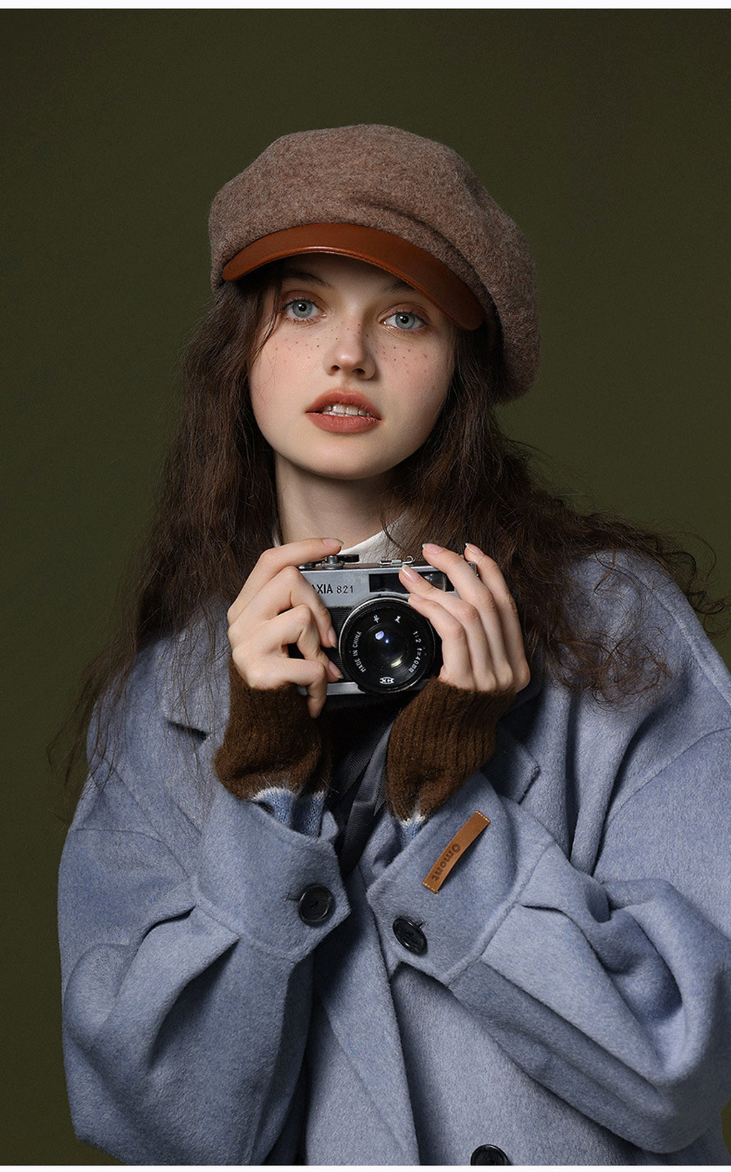 Wool Blended Women's Windproof And Warm Vintage Painter Hat Beret - enhanced image 9