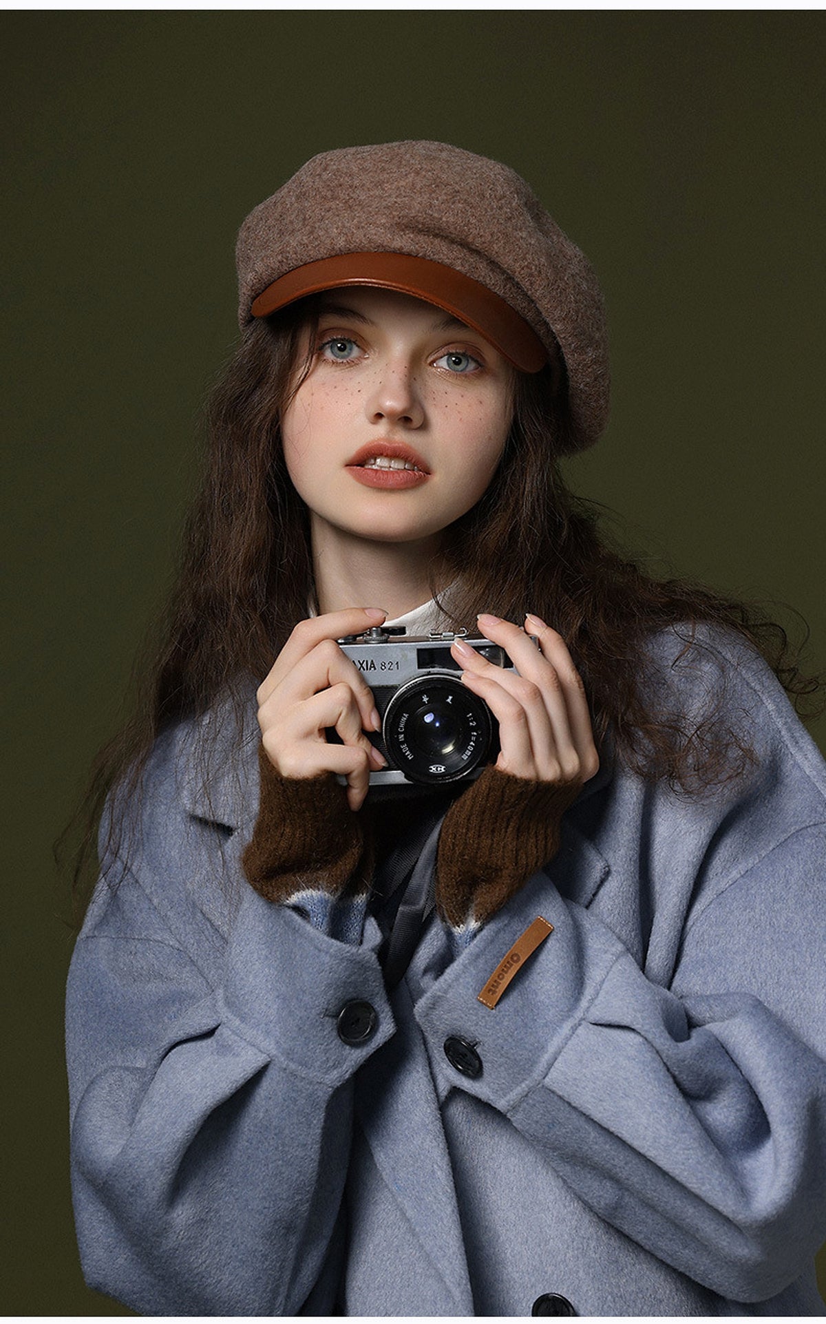 Wool Blended Women's Windproof And Warm Vintage Painter Hat Beret - enhanced image 9