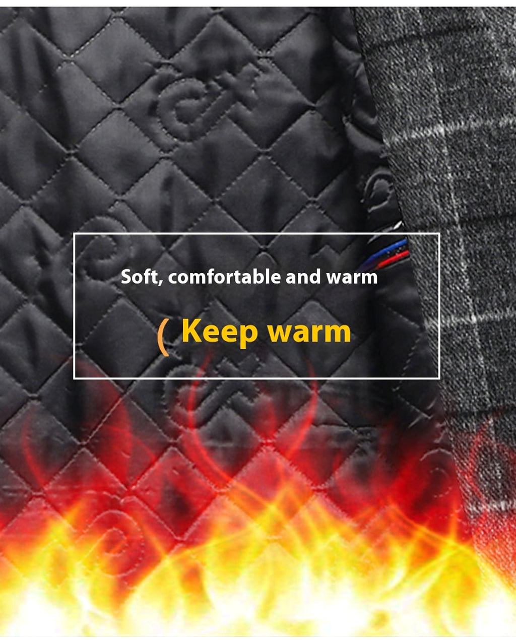 25 Edition – Men’s Wool-Blend Plaid Business Overcoat (Mid-Length) - enhanced image 10