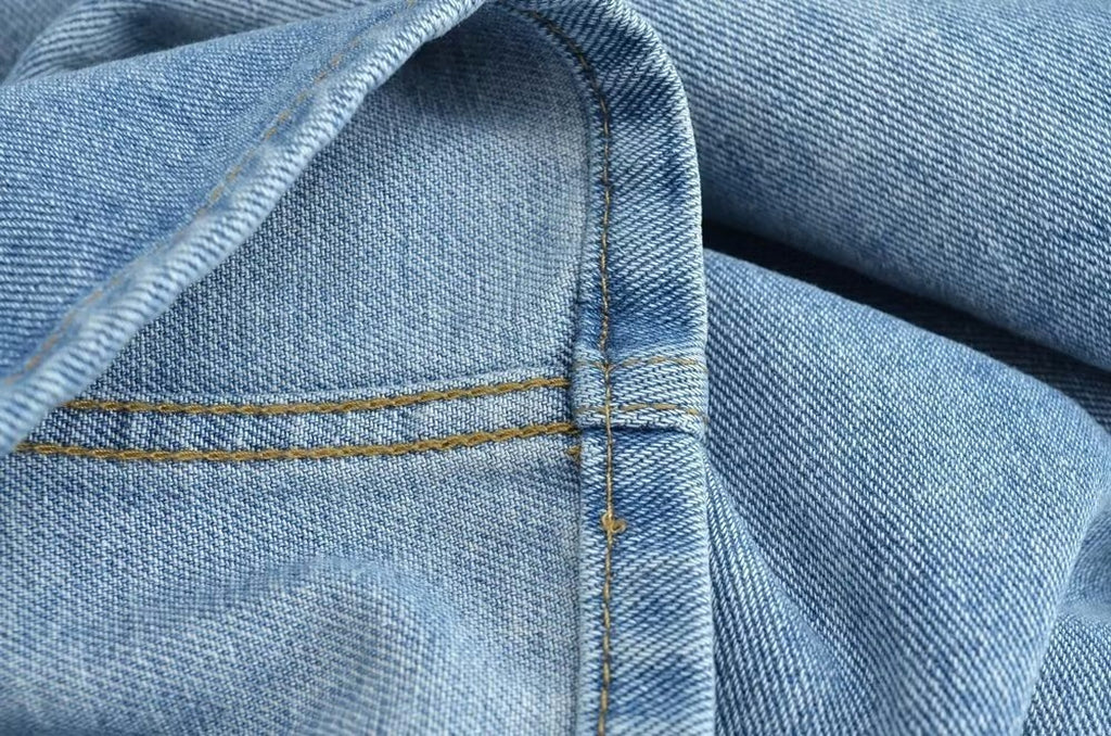 A1. Front Slit Hem Lock Street Denim Skirt - enhanced image 10