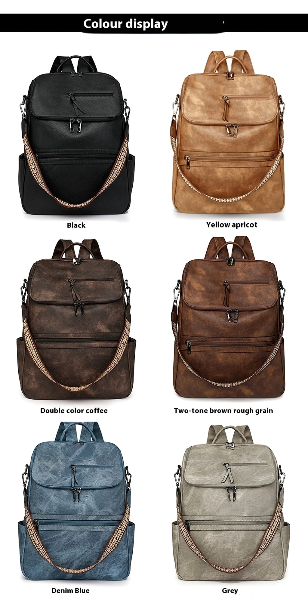 ALLFASHION™ – RetroSense™ College Backpack - enhanced image 10