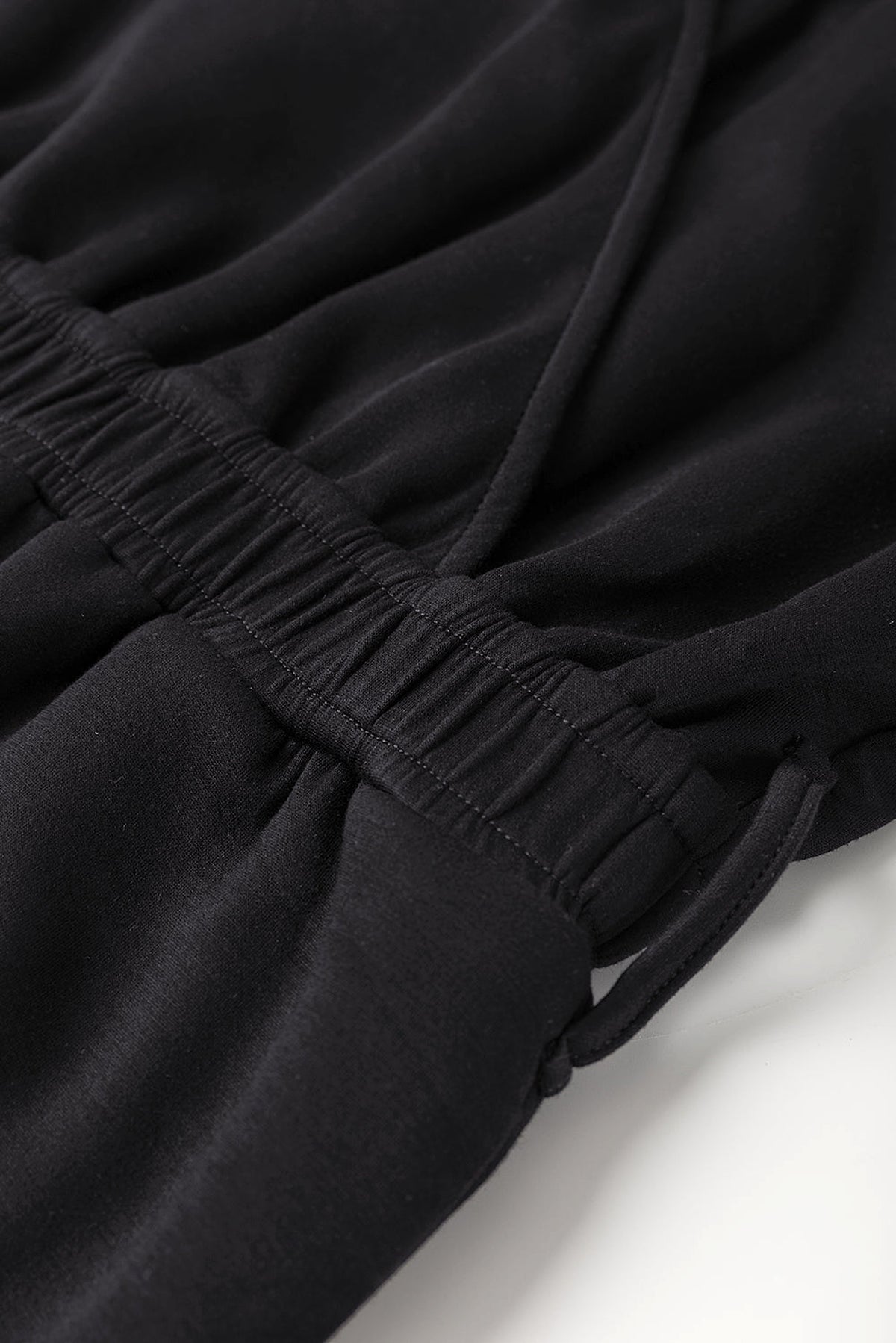 Black Wrap V Neck Sleeveless High Waist Jumpsuit - enhanced image 10
