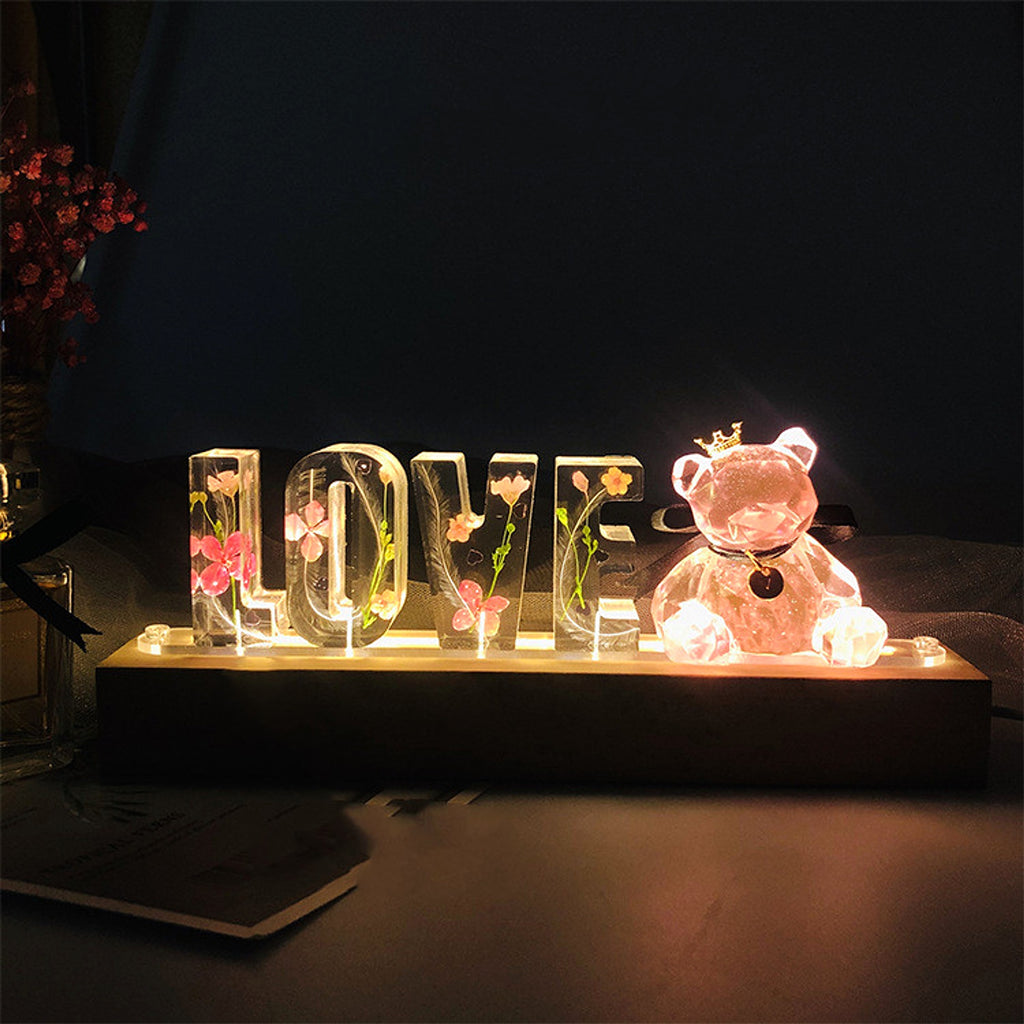 BloomLetter™ – Personalisierbares Blumen-Nachtlicht mit Holzrahmen & LED - enhanced image 10