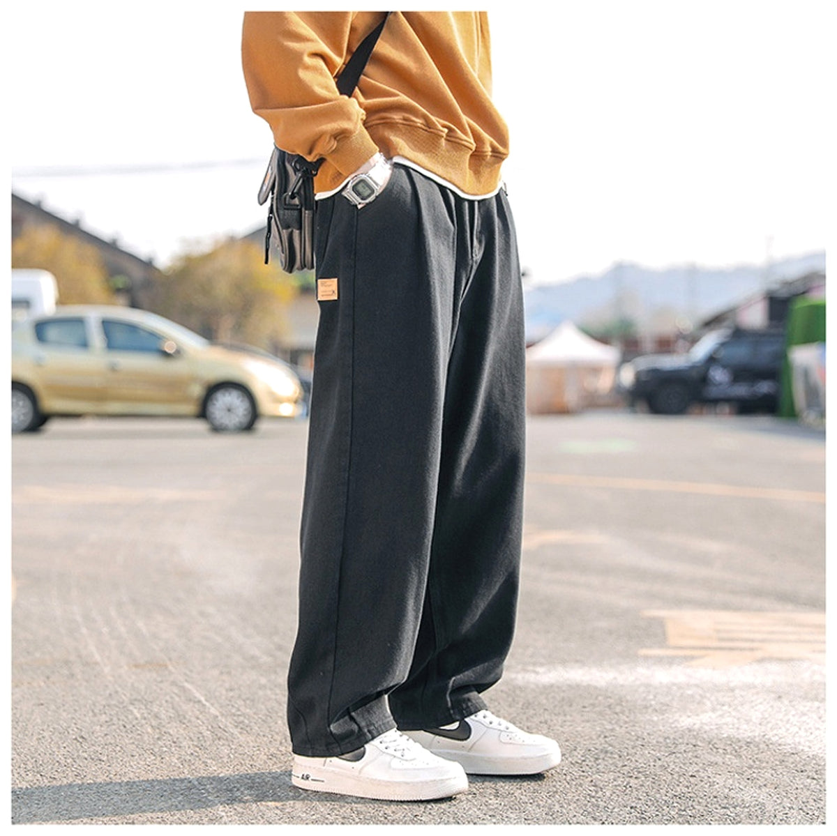 Cotton Pants Men's Casual Straight-leg Pants (Jeans) - enhanced image 10
