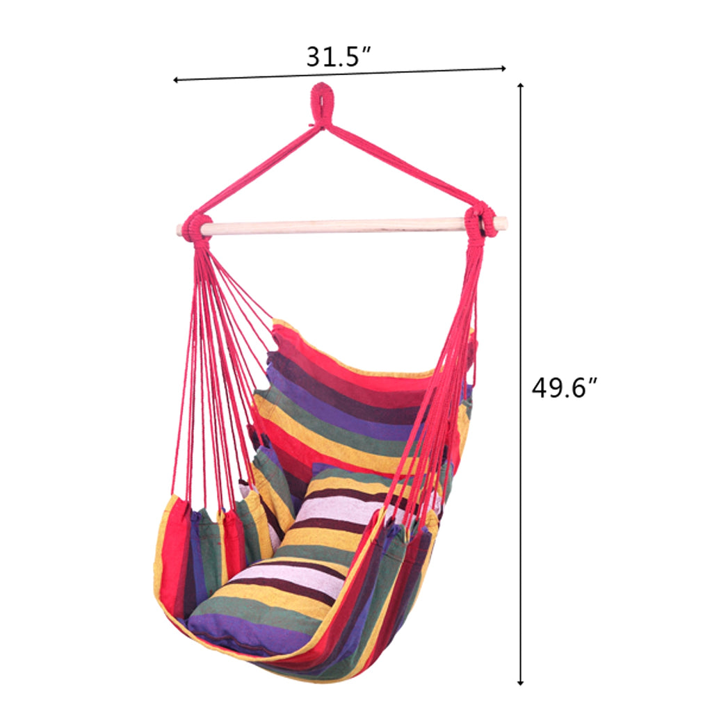 CozyCloud™ – Rainbow Hanging Chair with 2 Cushions - enhanced image 10