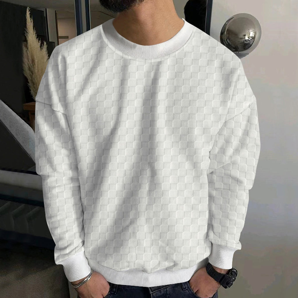 Crew Neck Casual Base Long Sleeve T-Shirt Men - enhanced image 10