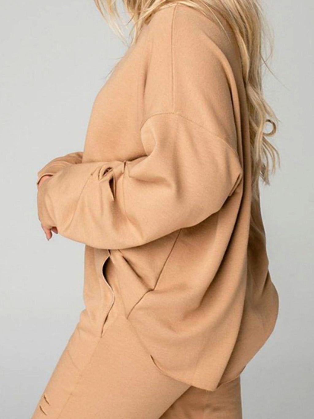 Distressed Sweatshirt and Joggers Set - enhanced image 10