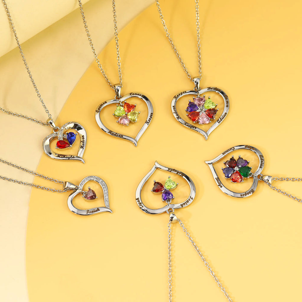 Elegant Copper Creative Personality Diamond-embedded Peach Heart Necklace - enhanced image 10