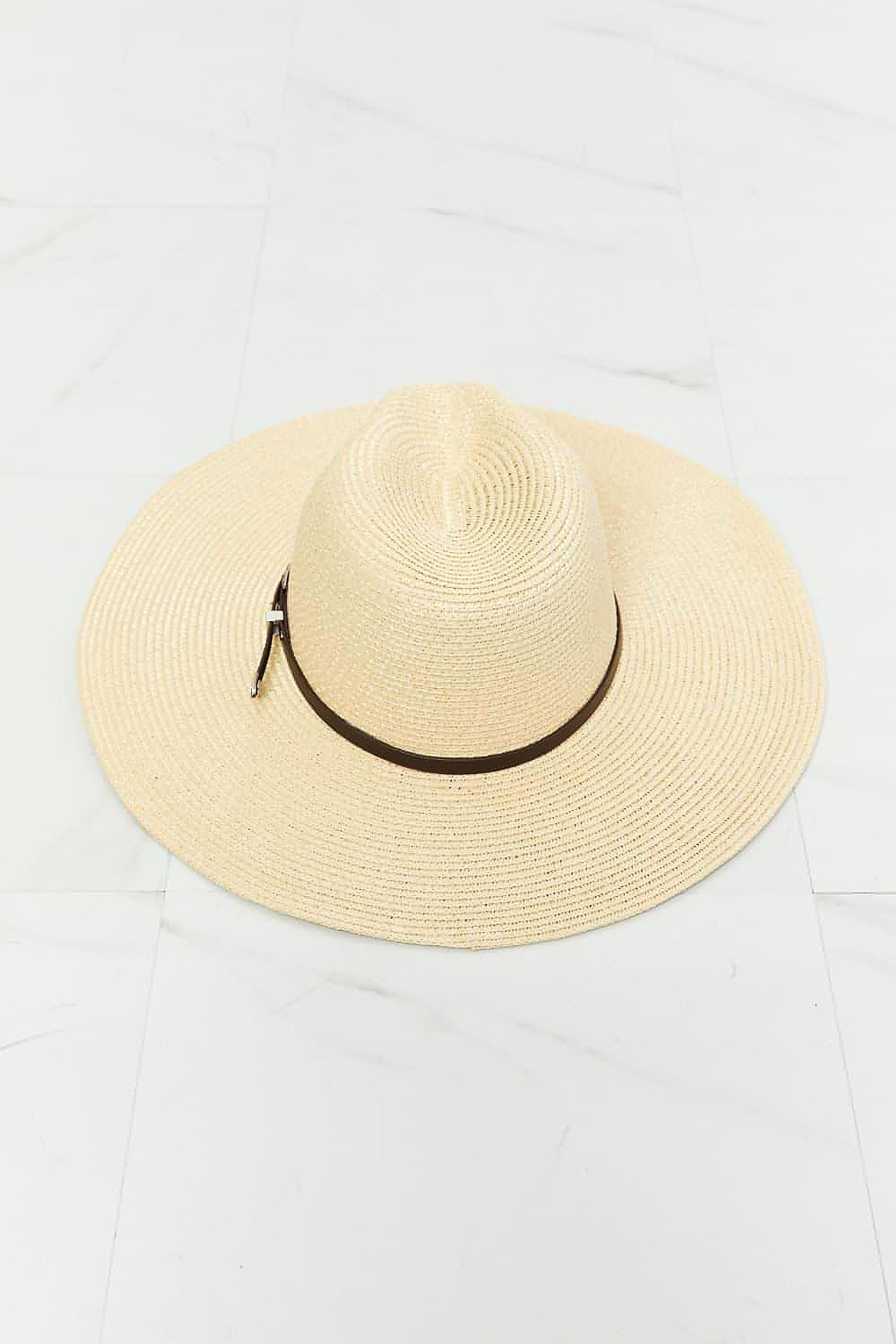 Fame Boho Summer Straw Fedora Hat - enhanced image 10