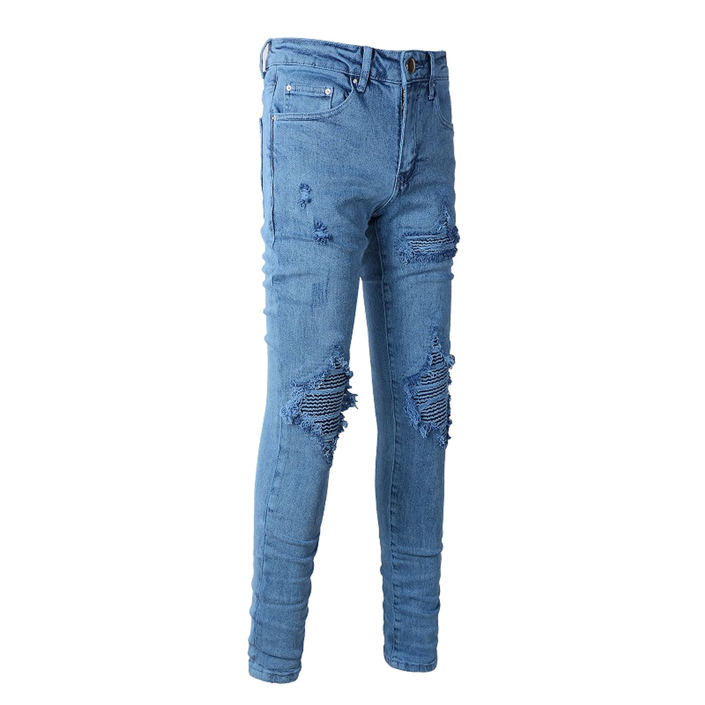 UrbanRift™ – Distressed Mid-Waist Street Jeans - enhanced image 10