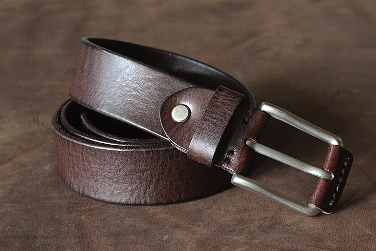 First Layer Cowhide Handmade Belt Men's Pin Buckle Belt
