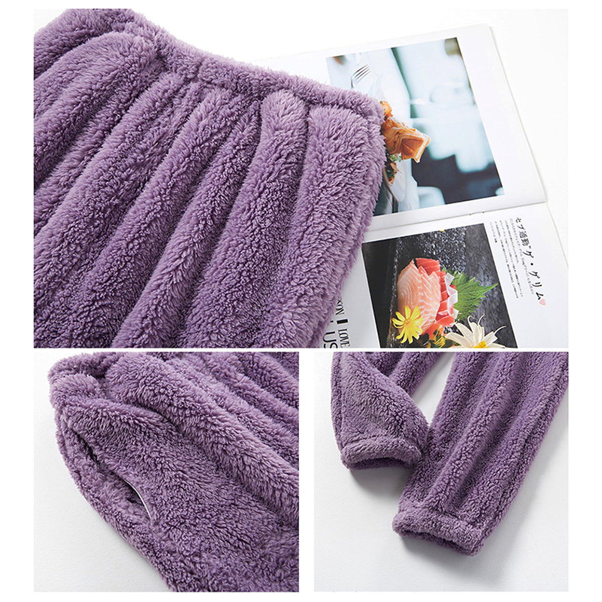 Flannel Pajamas Pajamas Set Thickening Couples Home Service - enhanced image 10