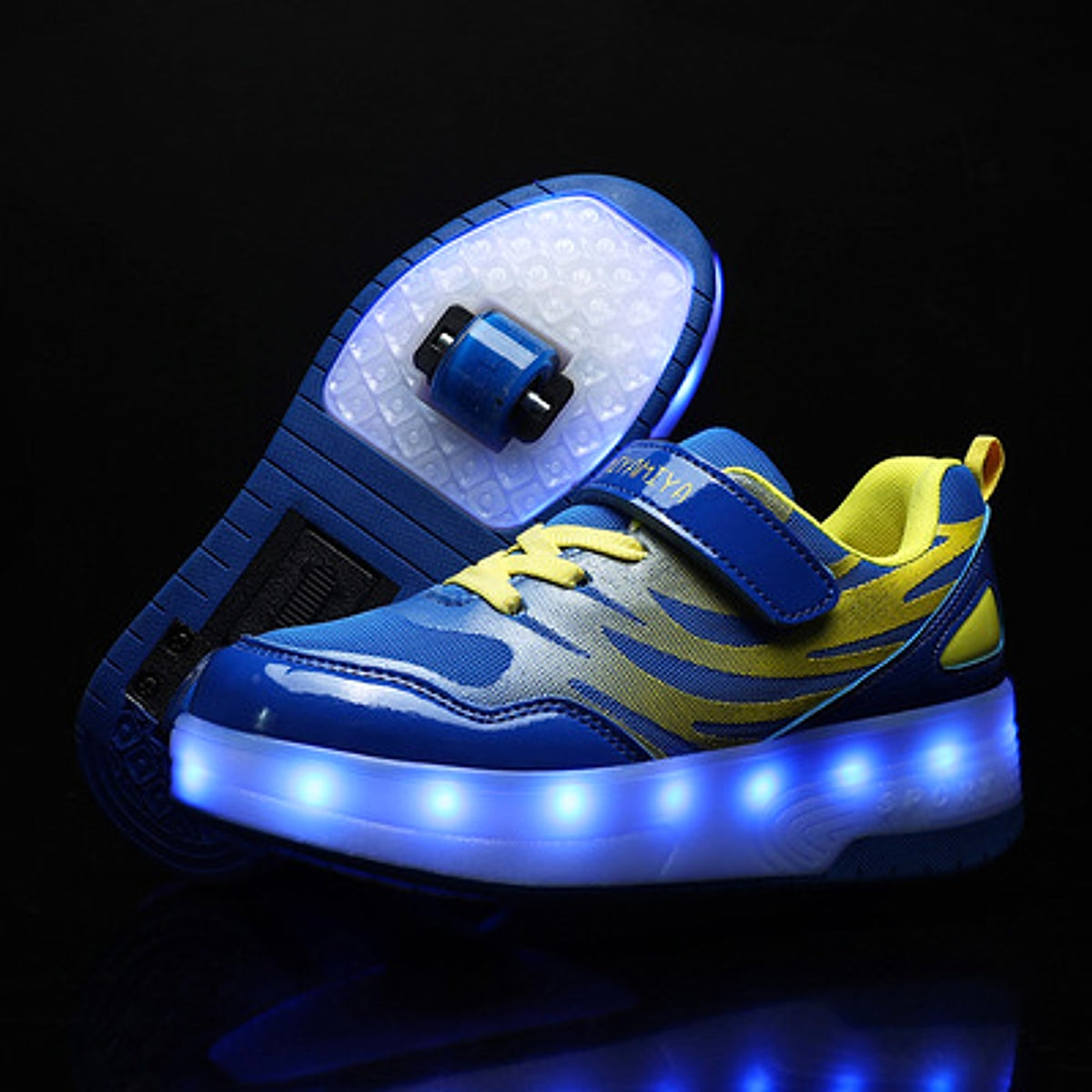 Heelys LED Luminous Rechargeable Lightweight Roller Shoes Two-wheeled Boys And Girls Light Shoes Wheel Shoes - enhanced image 10