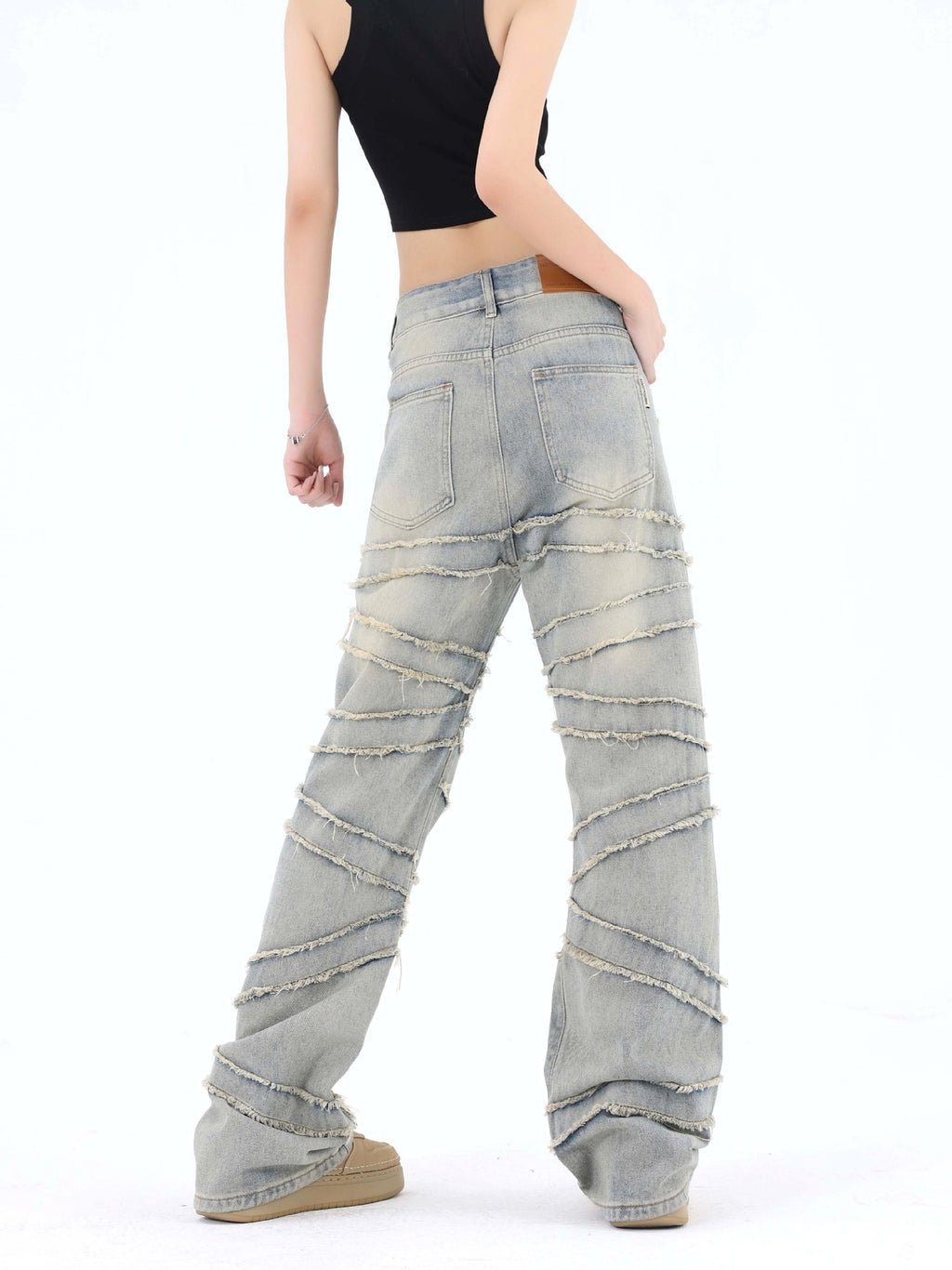 High Street Women 's Jeans With Whiskers Youth - enhanced image 10