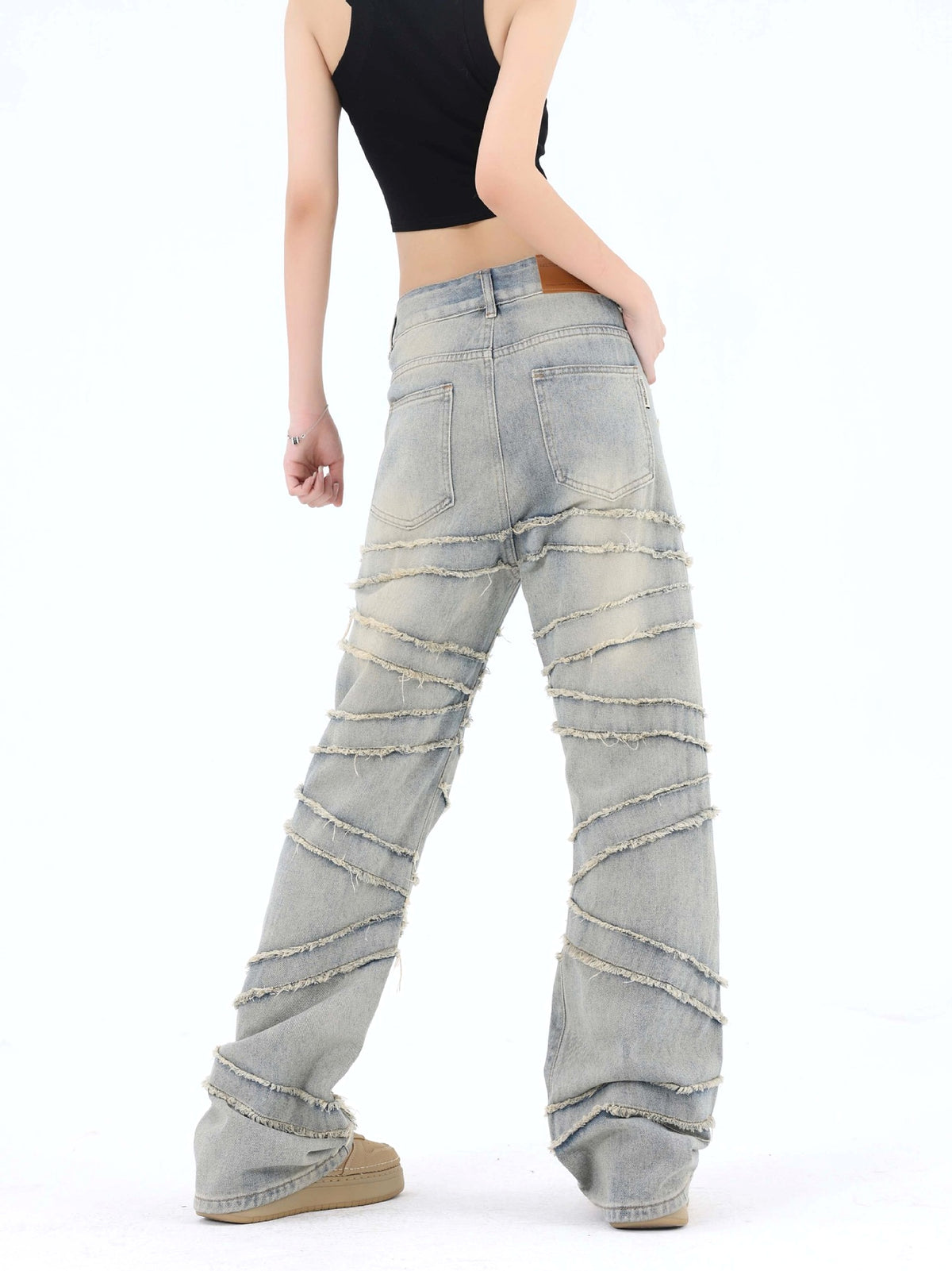 High Street Women 's Jeans With Whiskers Youth - enhanced image 10