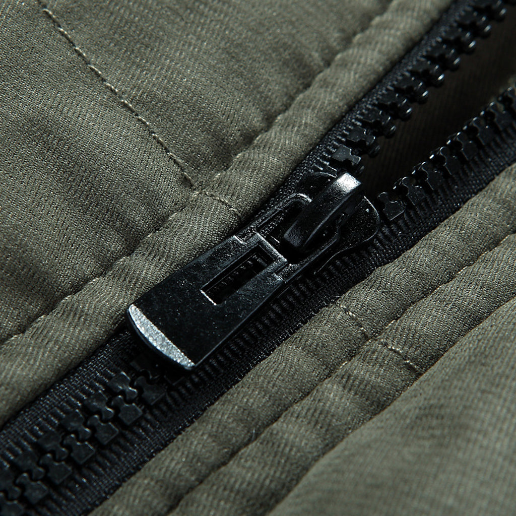 Jacket Fleece-lined Thickened Military Coat For Men - enhanced image 10