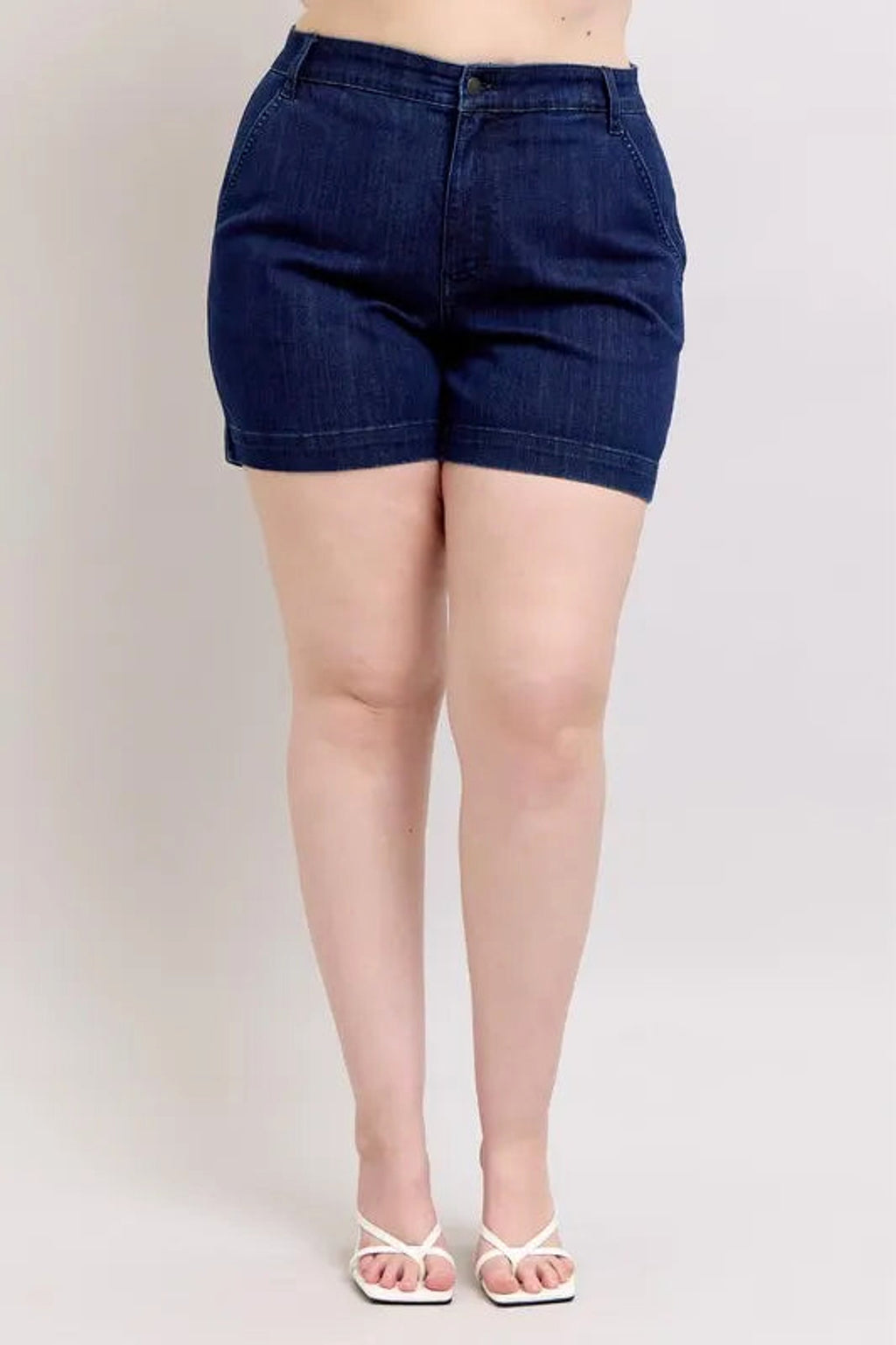 Judy Blue Full Size High Waist Denim Shorts Plus Size - enhanced image 10