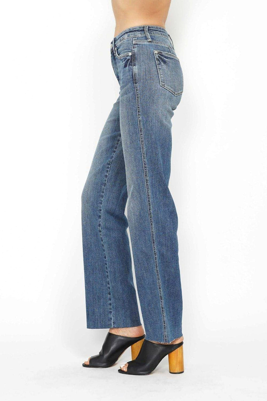 Judy Blue Full Size Tummy Control Straight Jeans - enhanced image 10