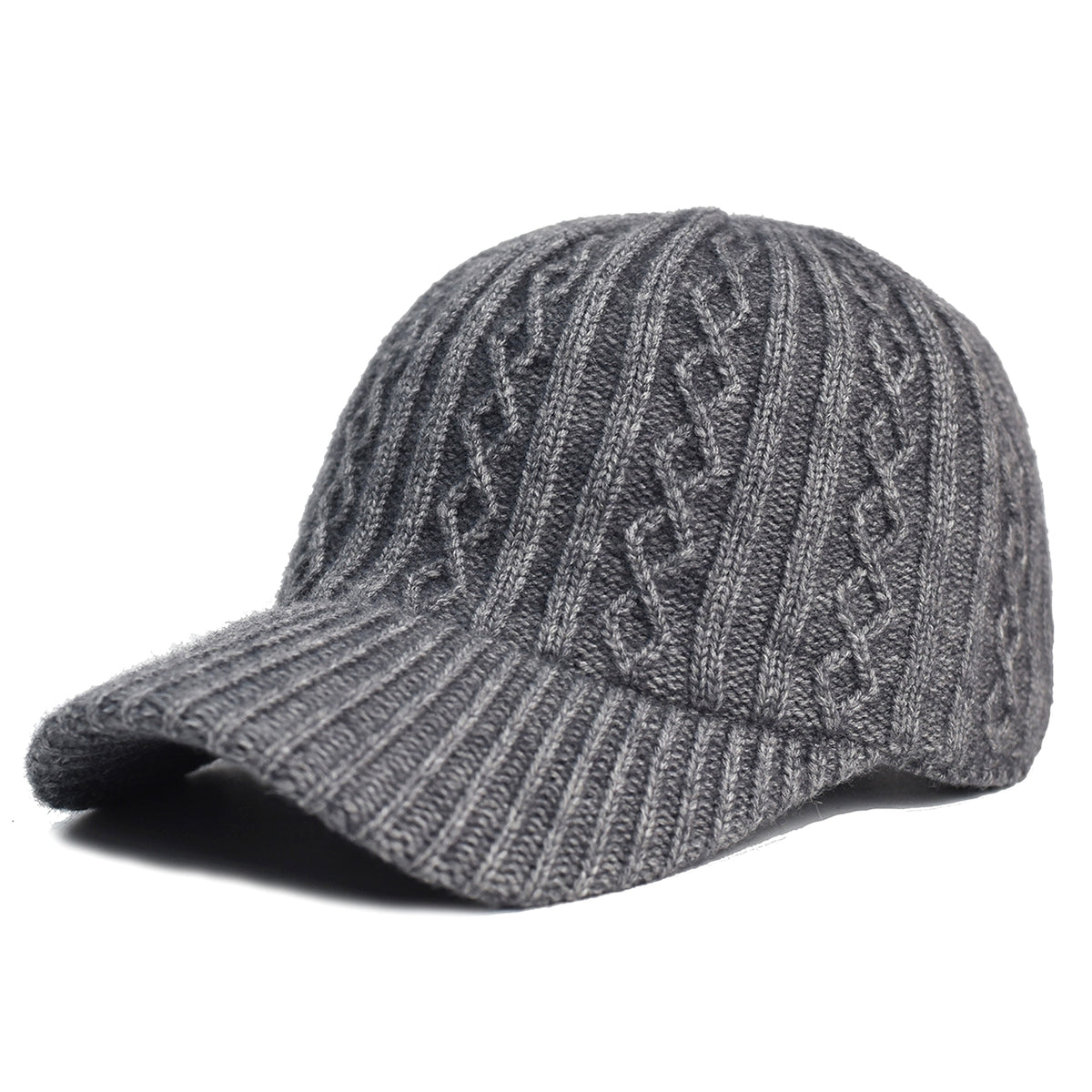Knitting Wool Baseball Cap Korean Warm Solid Color Light Plate Peaked Cap - enhanced image 10