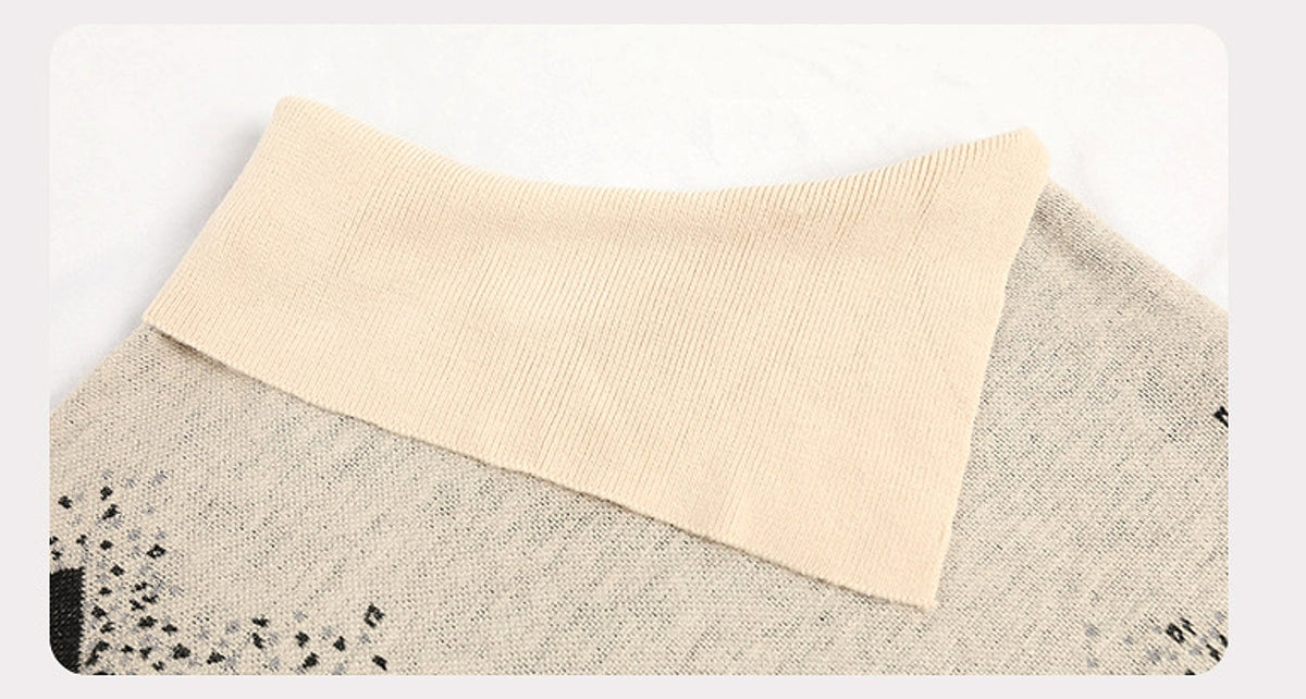 A.1 Ladies Casual Loose Knit Sweater Coat