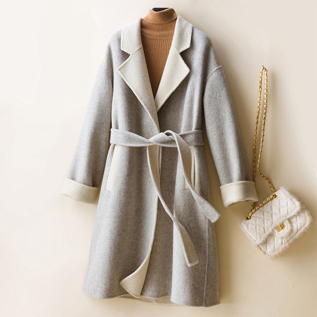 Ladies Wool Double-Faced Coat – Classic Elegance & Cozy Warmth - enhanced image 10