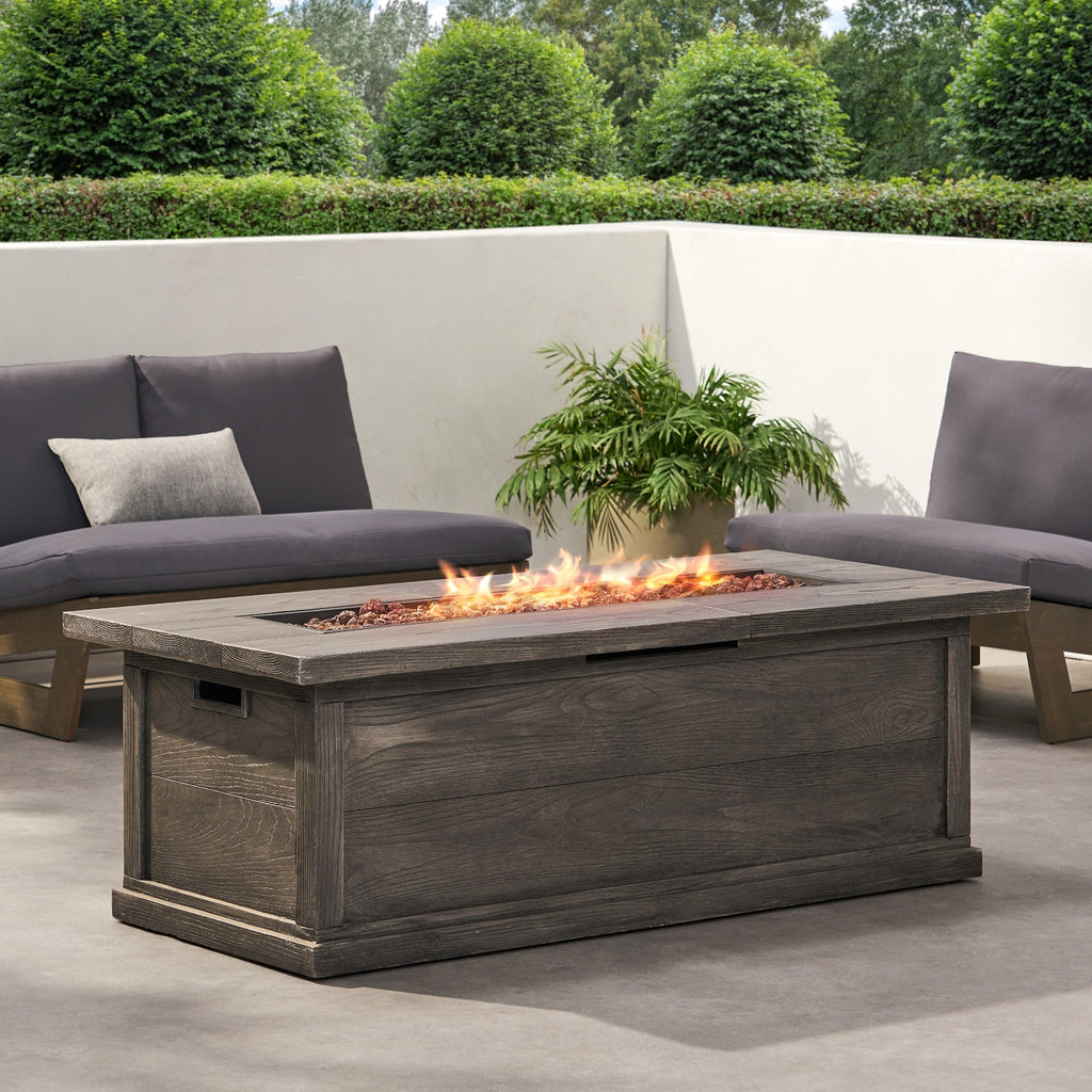 LuneluX_Home – Outdoor LuxeFire Table (Grey Finish, 50K Flame) - enhanced image 10
