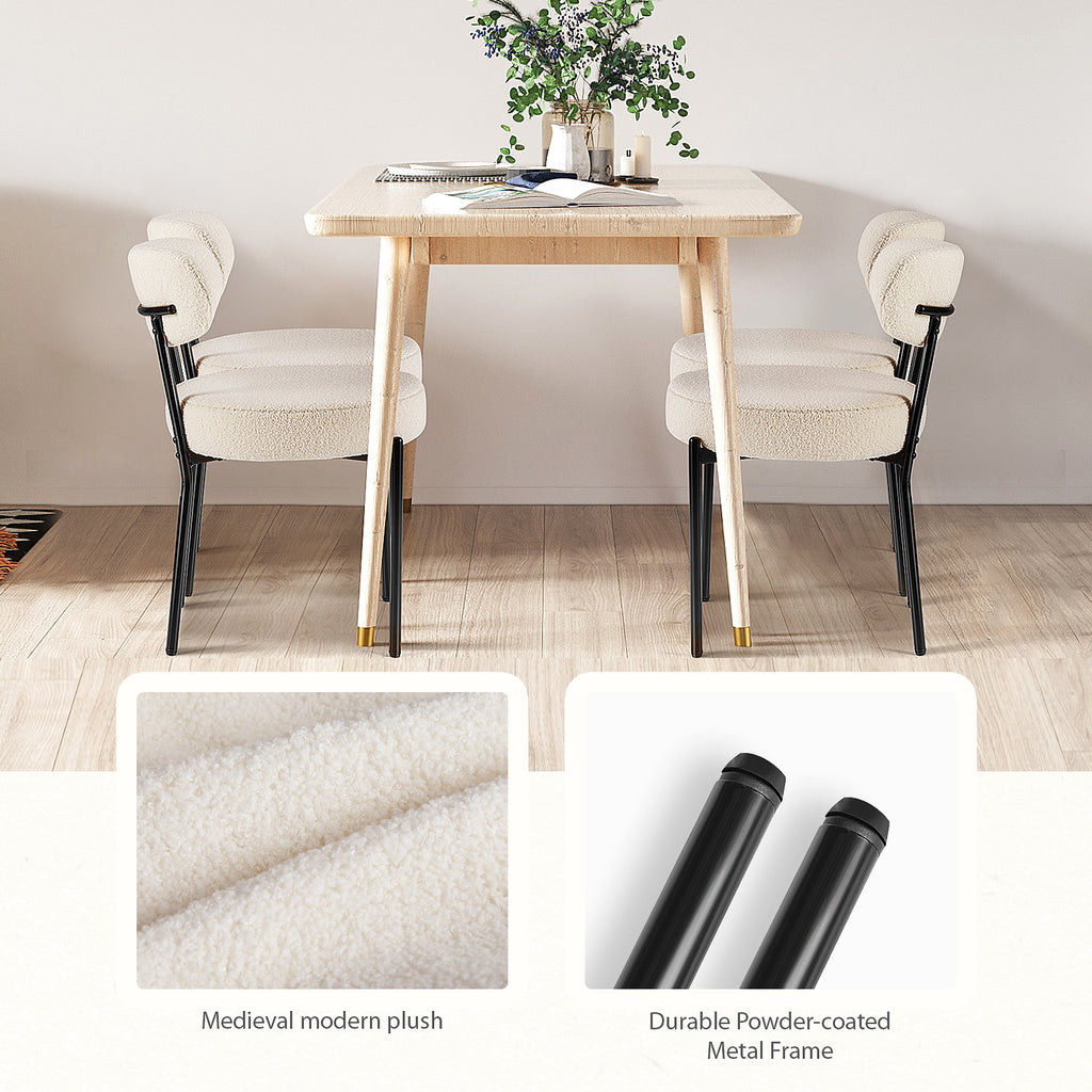 LuneluX_Home – Set of 2 Bouclé Dining Chairs | Nordic Edition - enhanced image 10
