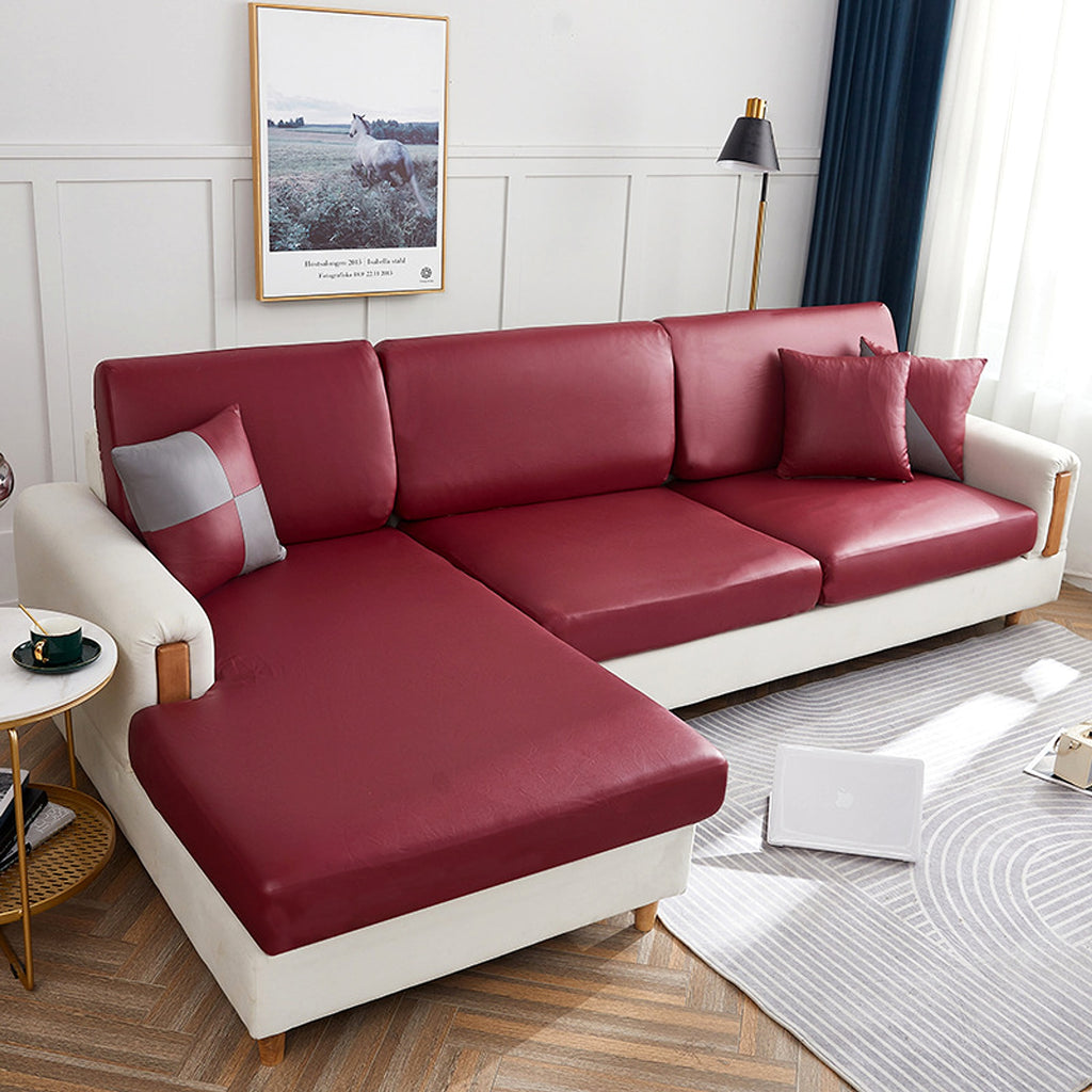 LuxFit™ – Elastic Waterproof Leather-Style Sofa Slipcover - enhanced image 10