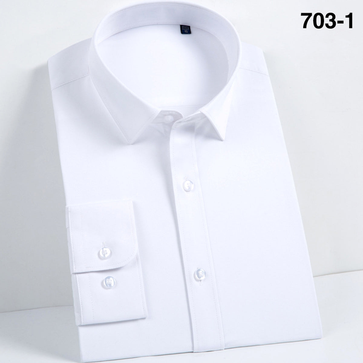 Men DressShirt Long Sleeve Shirt - enhanced image 10