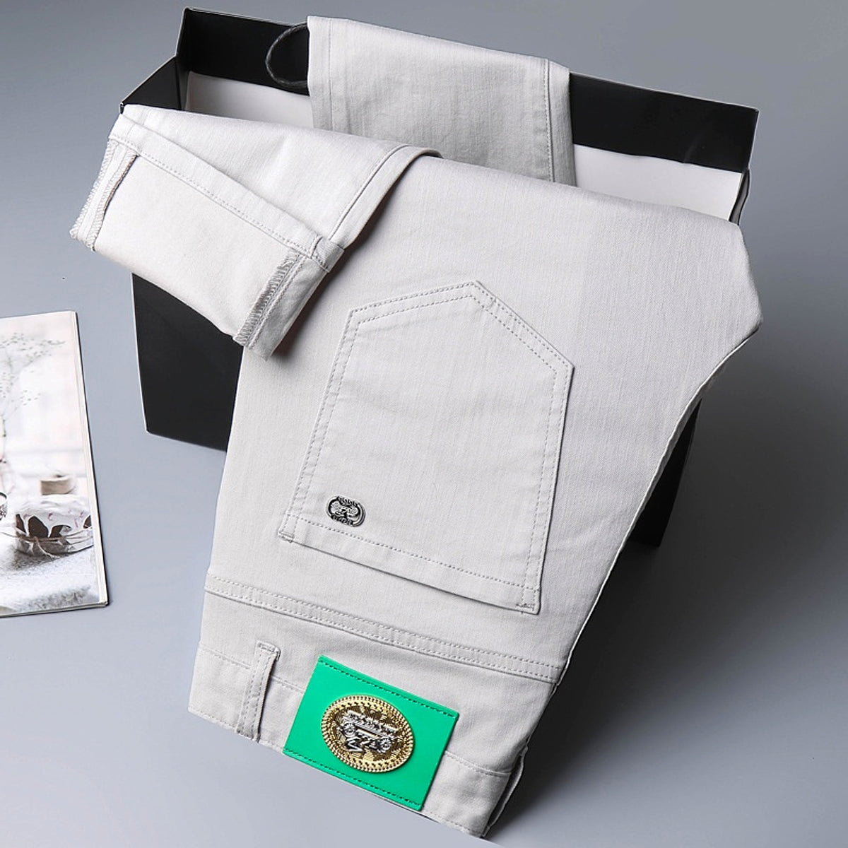 Men's Korean Style Slim-fitting Ankle-tied Youth High-end Pants - enhanced image 10