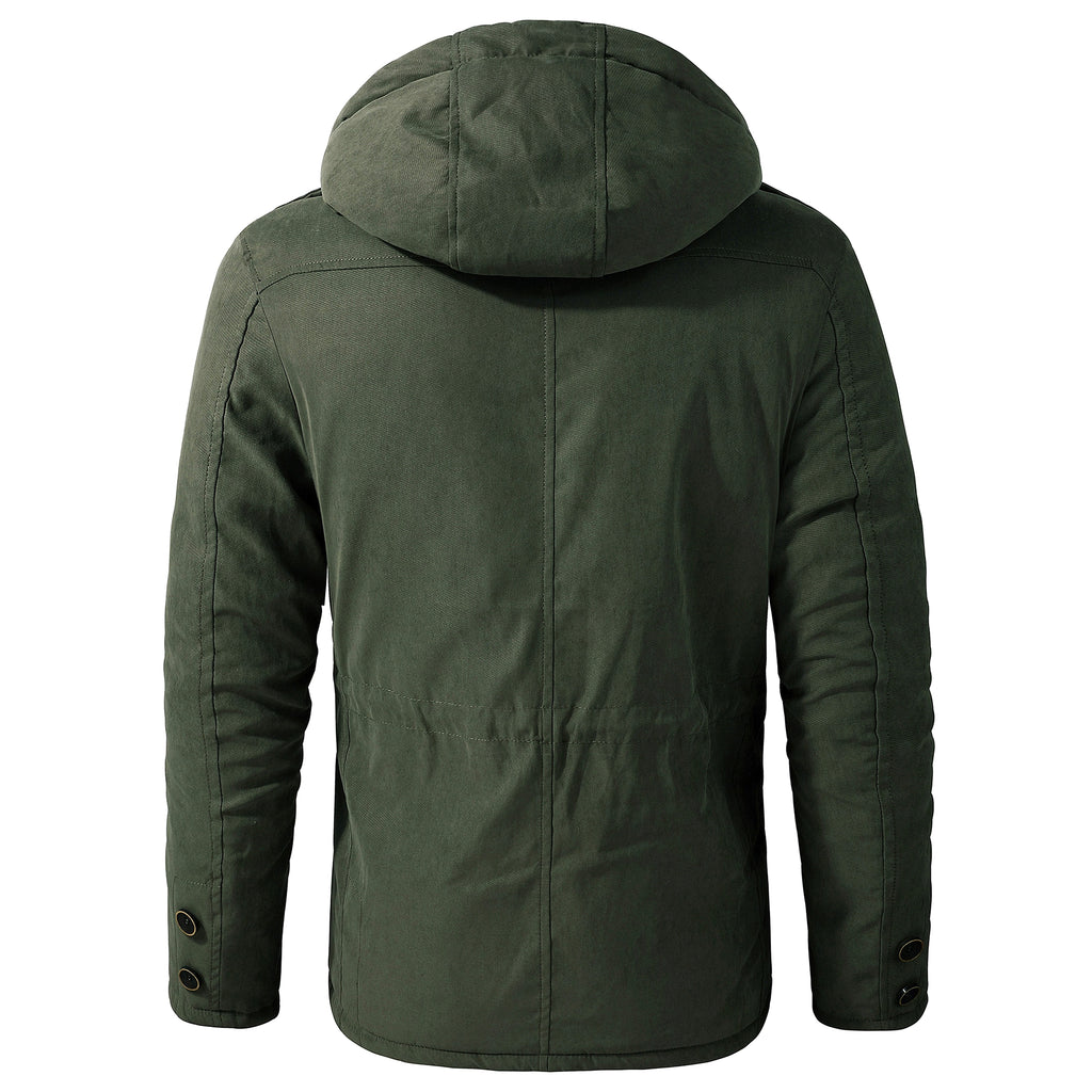 A Men's Plus Size Lambswool Cotton Jacket - enhanced image 10