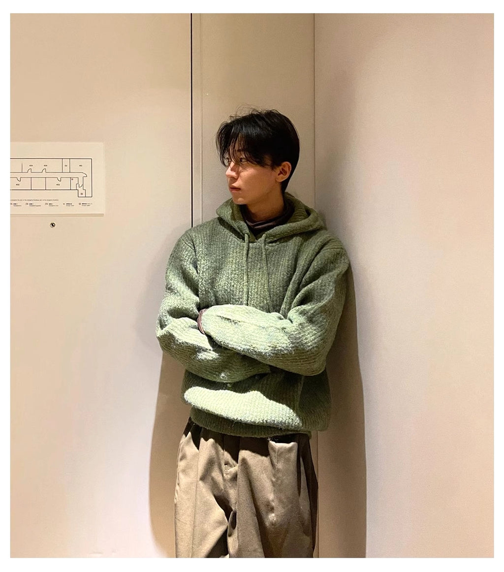 Men's Slouchy Fluffy Hoodie Jacket – Soft Thickened Winterwear - enhanced image 10