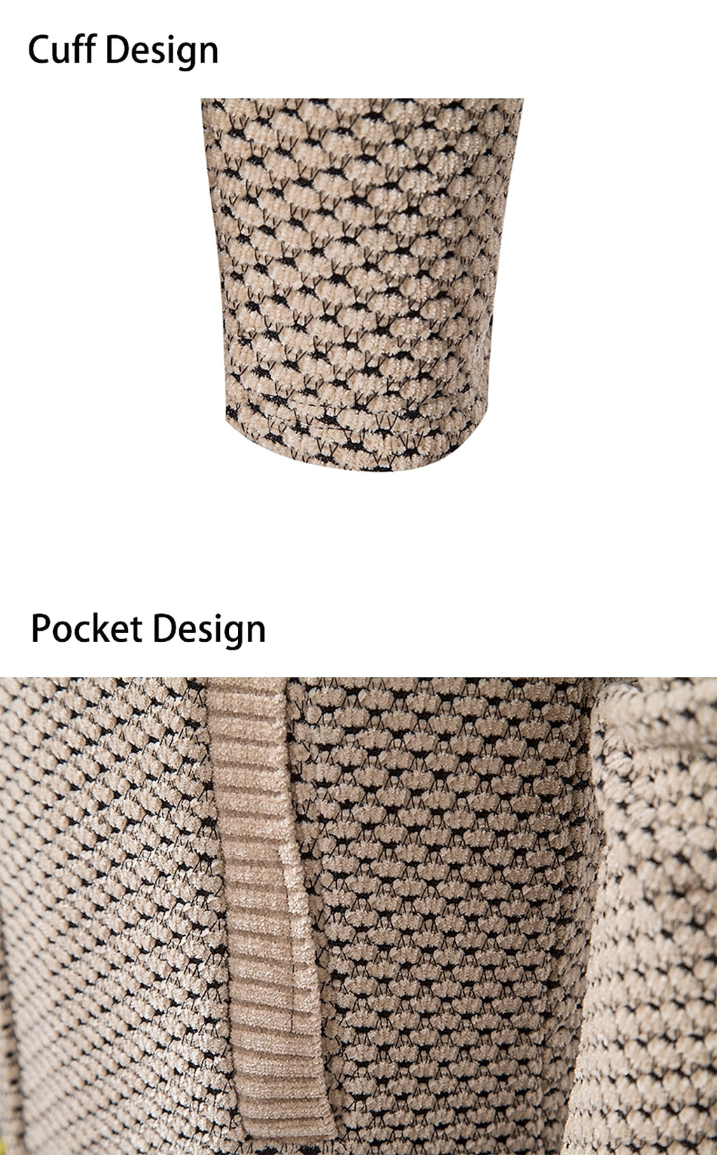 A.1 Men's Solid Color Cardigan Sweater - enhanced image 10