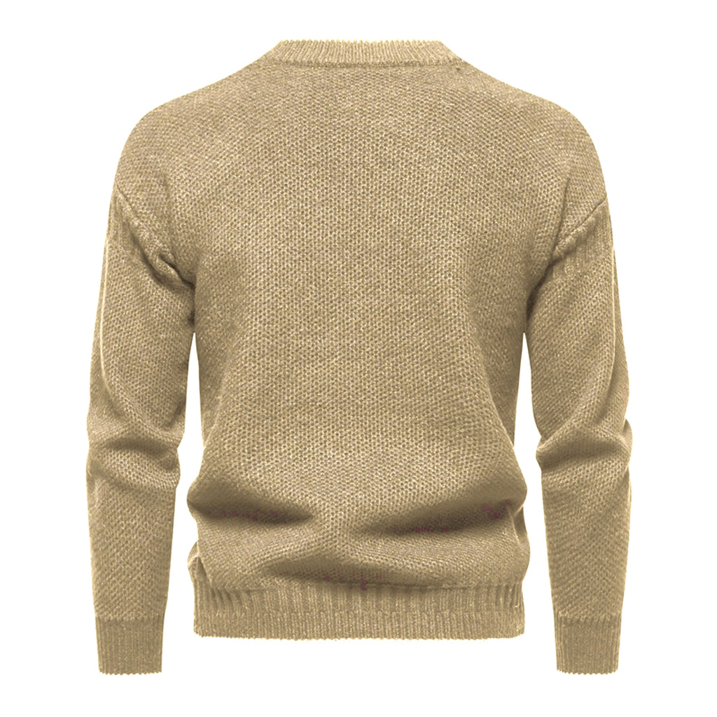N - Profit - Trendy Leisure Warm Knitted Bottoming Youth Sweater Men - enhanced image 10
