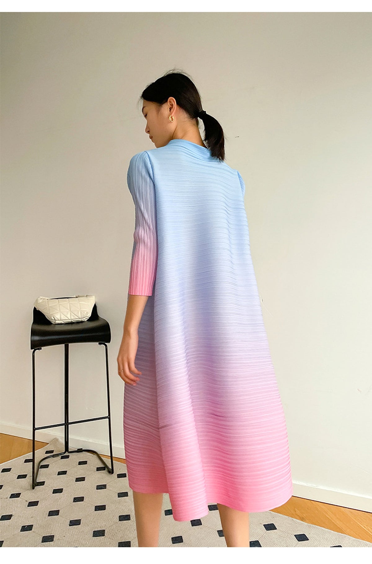 Pleated Plus Size Dress Women - enhanced image 10