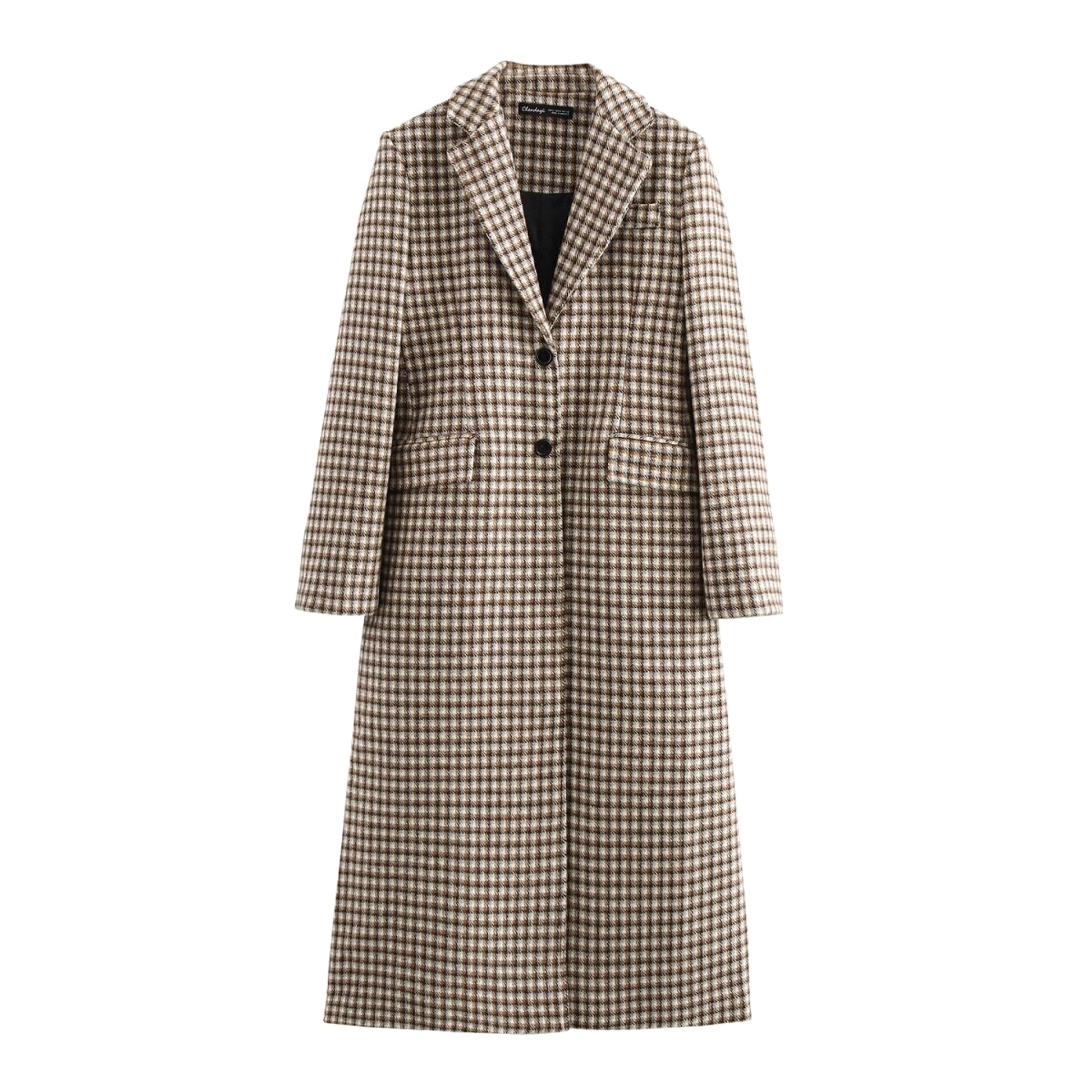 Retro Plaid Wool Look Coat – 25 Edition - enhanced image 10