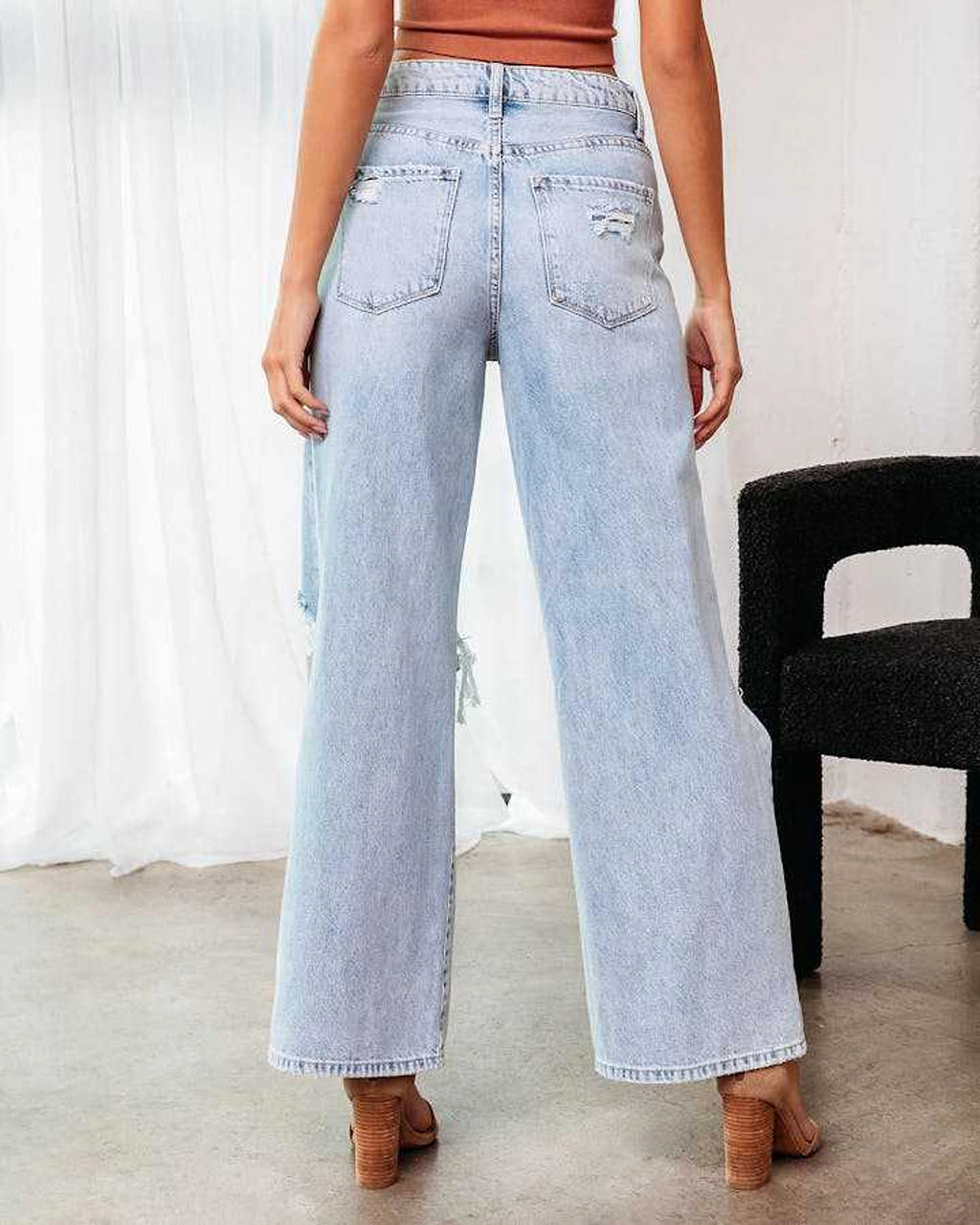 Ripped Slimming Jeans For Women - enhanced image 10