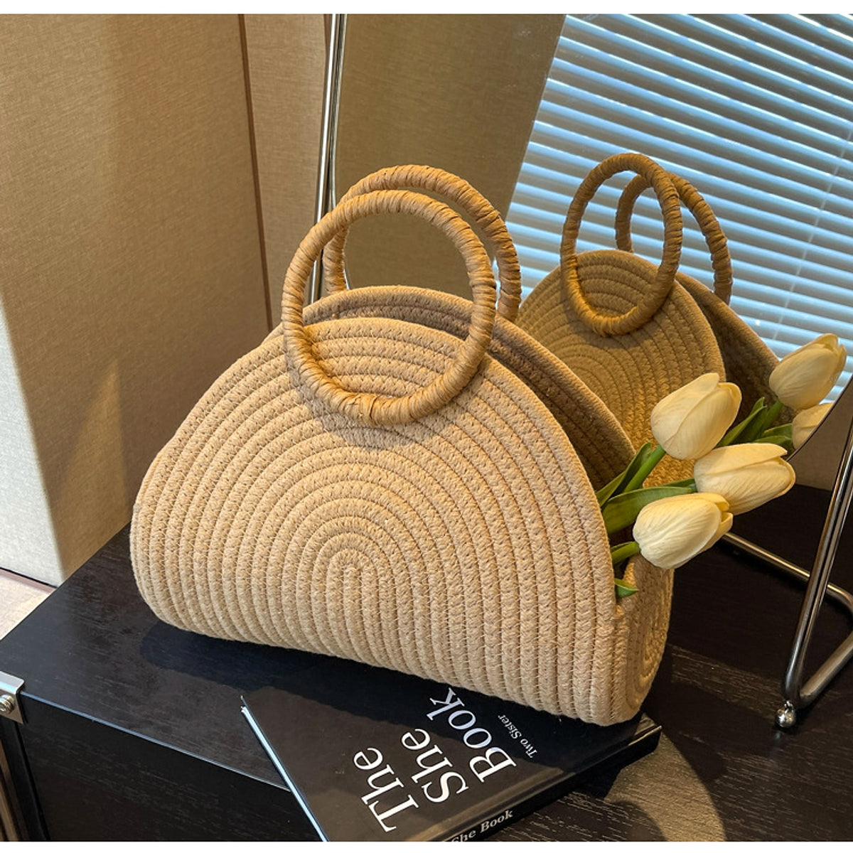 SolunaWeave™ – Tulip Shell Handbag - enhanced image 10