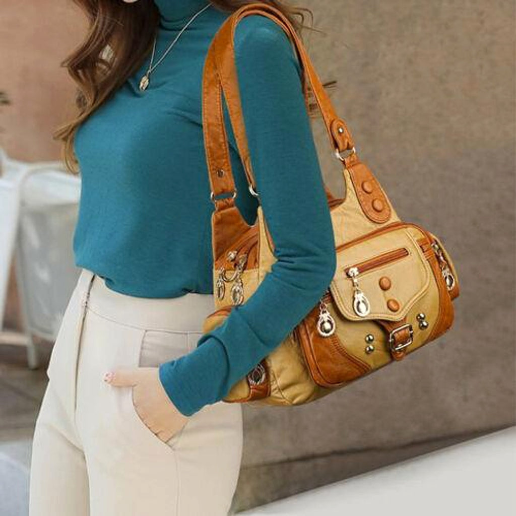 VALENZIA™ Vintage Leather Canvas Bag - enhanced image 10