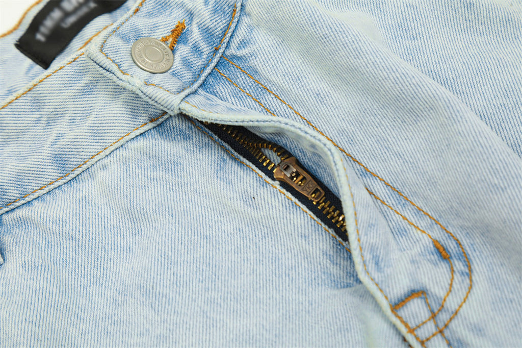 Wash Light Color Cargo Jeans Men - enhanced image 10
