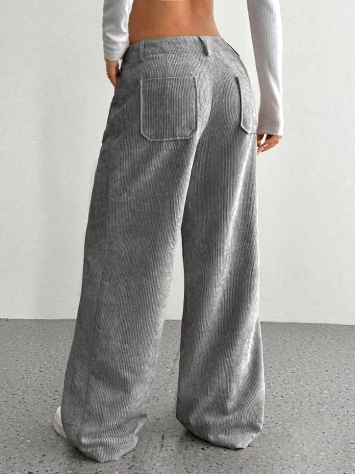 Wide Leg Pants with Pockets - enhanced image 10