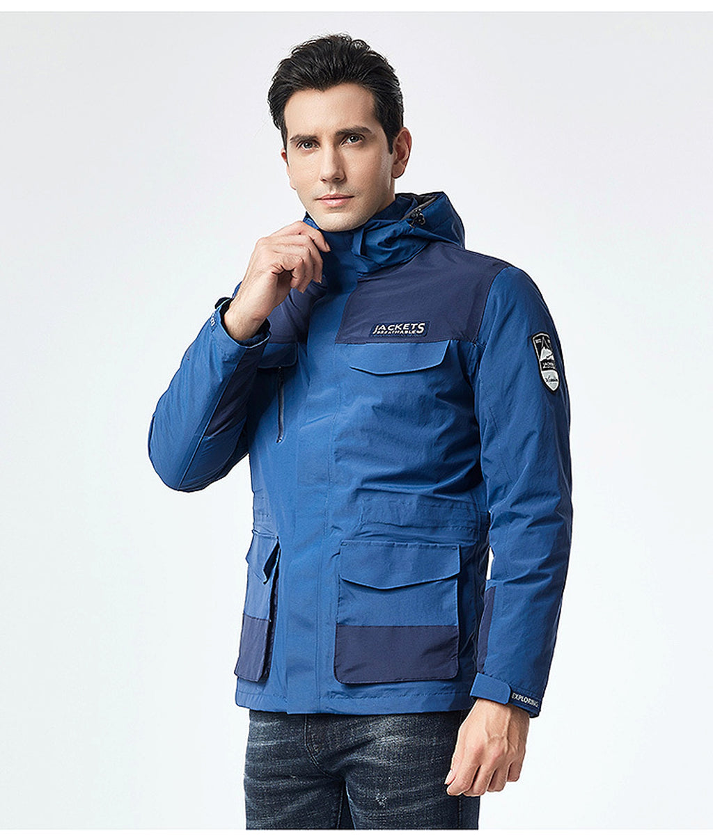 Winter Men Ski Jacket Waterproof Windproof Breathable Warm Softshell Long Sleeved Coat - enhanced image 10