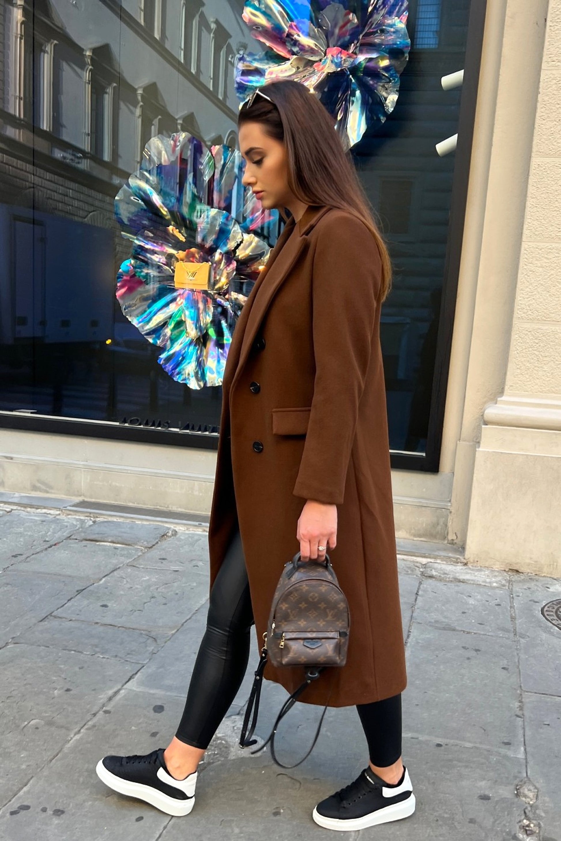 Women's Fashion Simple Double Breasted Long Sleeve Lapel Button Woolen Coat - enhanced image 10