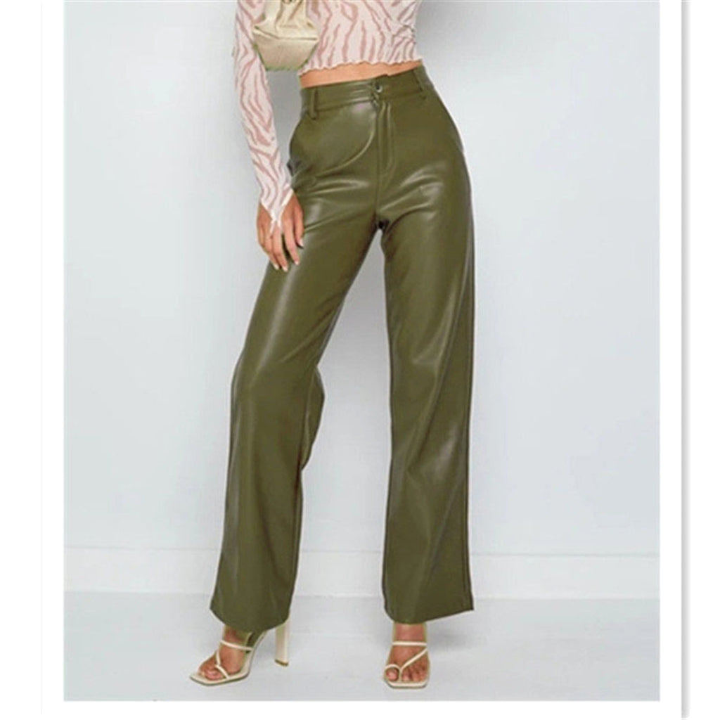 Women's High Elastic PU Leather Pants (Jeans) - enhanced image 10