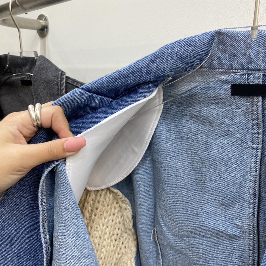 Women's Retro Minority Patchwork Knitting Denim Jacket - enhanced image 10