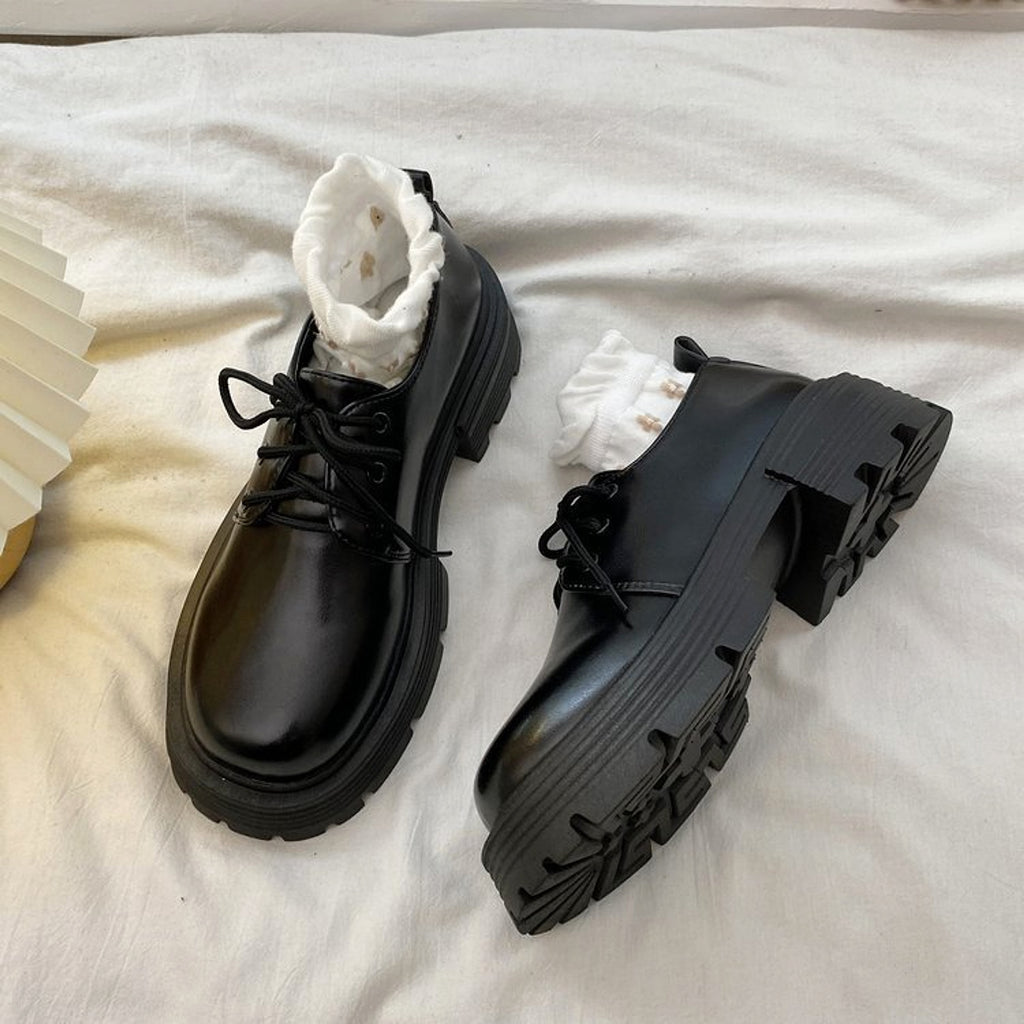 MonoBold™ – Thick Sole Vintage Leather Oxfords - enhanced image 10