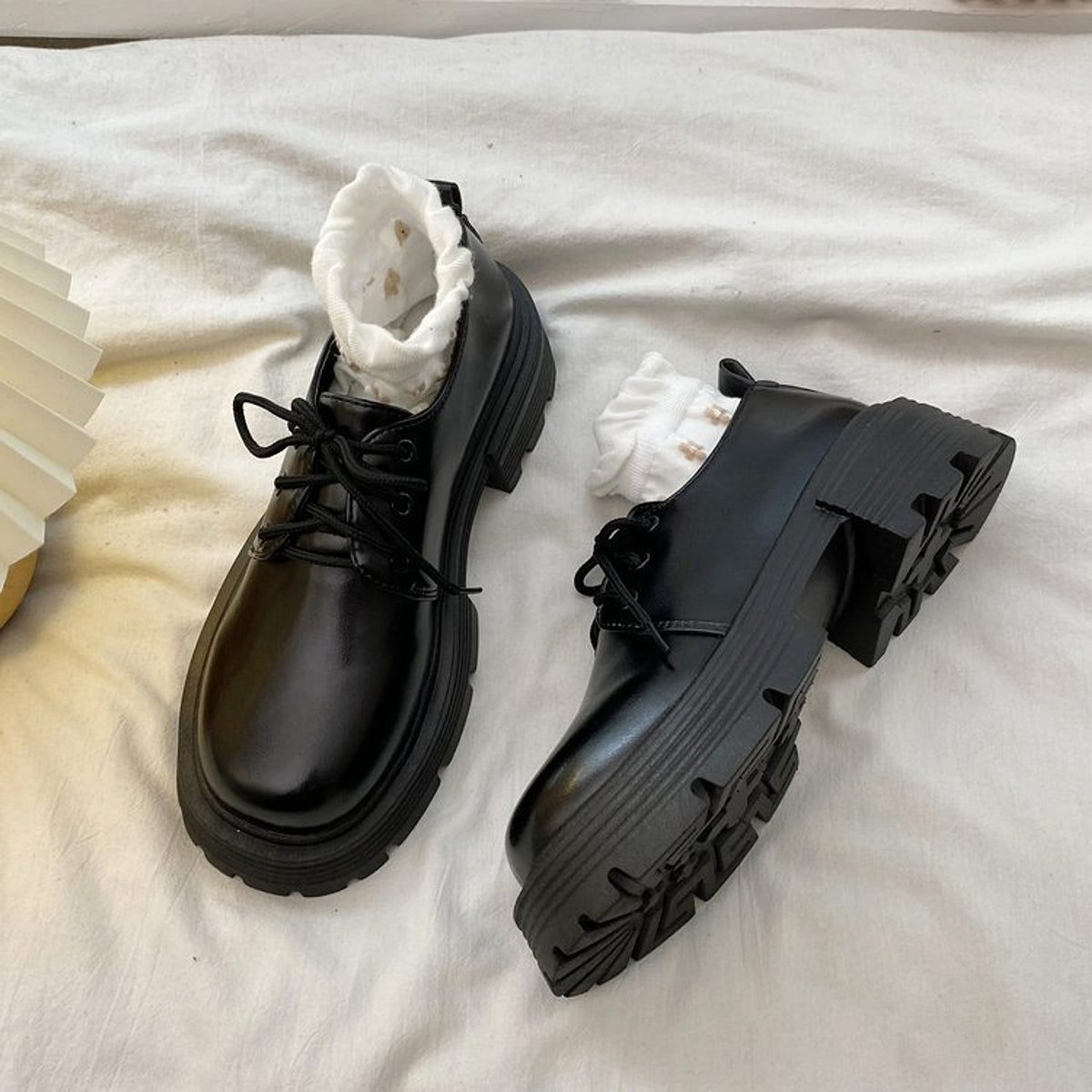 MonoBold™ – Thick Sole Vintage Leather Oxfords - enhanced image 10