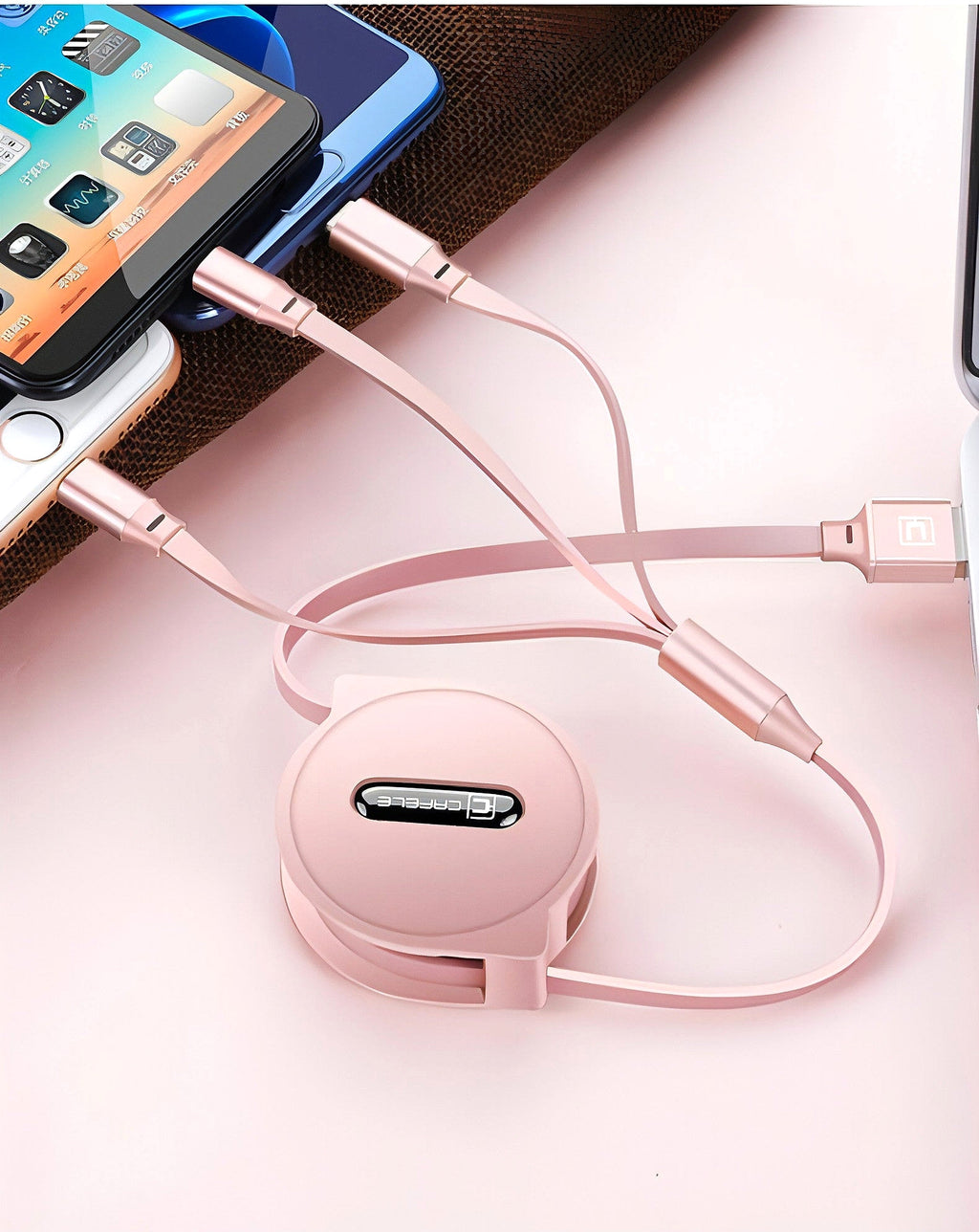 Z. Telescopic three-in-one charging line mobile phone multi-function multi-head Accessories - enhanced image 10
